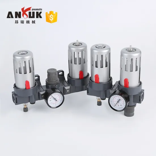 1/4 Bsp Filter with Pressure Gauge Max Flow 3000 Heavy Duty Precision Efficient Compressed Air Supply